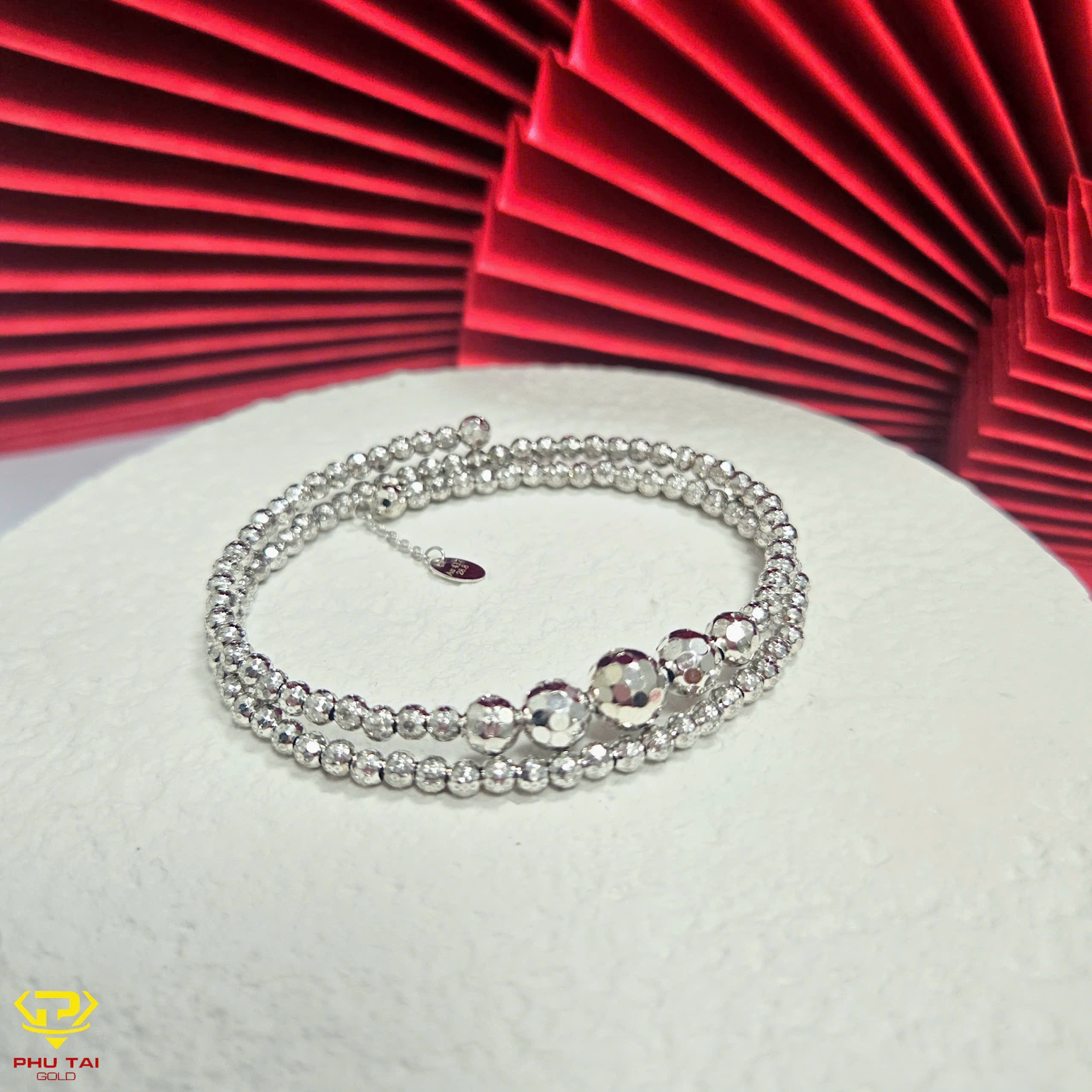 Lắc tay vàng trắng (mã LT 5112)